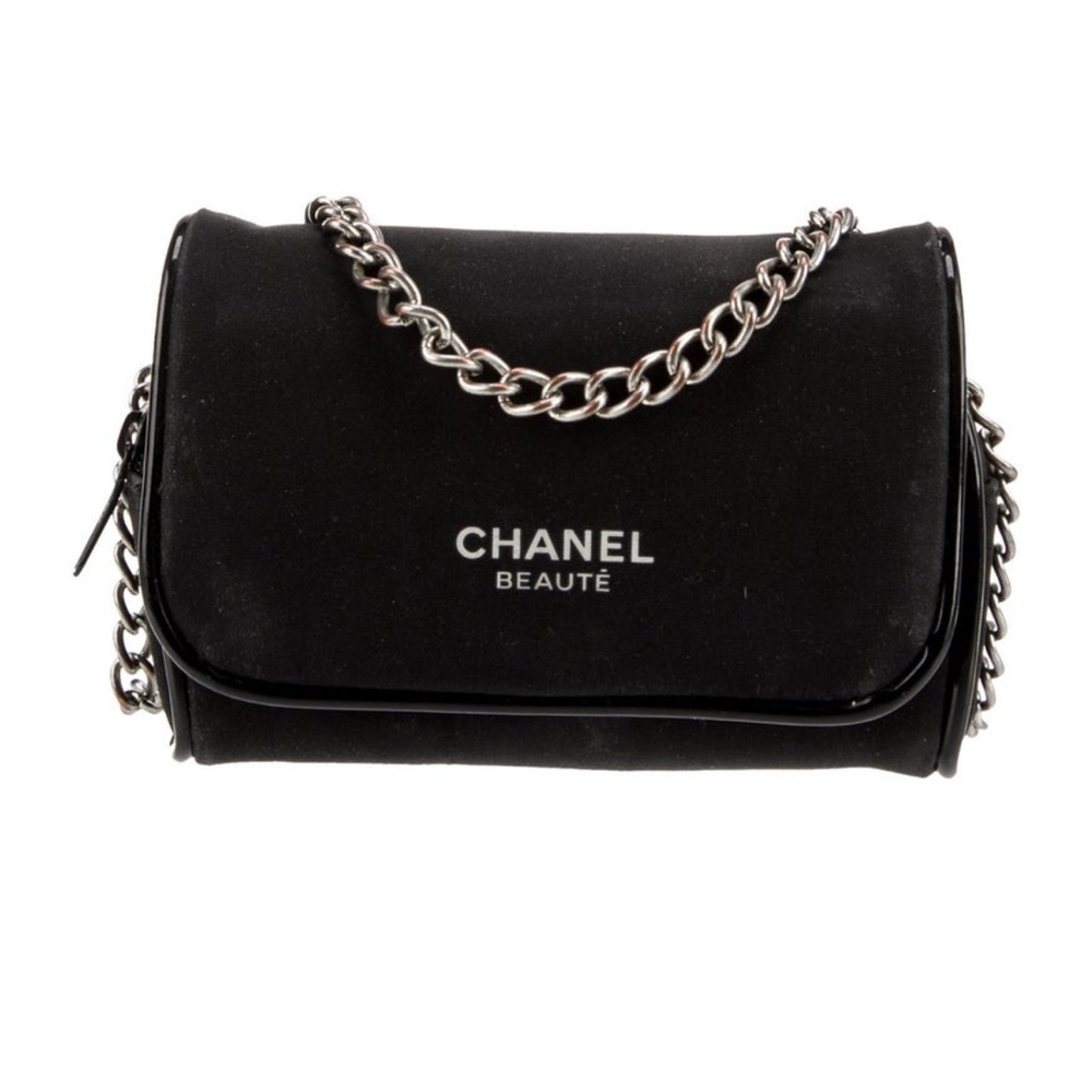 CHANEL Black Cosmetic Bag Luxurious Design